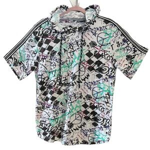 Original Gravity Designed in NYC Hoodie Shirt. Mens graffiti art shirt sz M